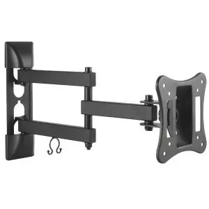 Wall TV/monitor mount MACLEAN MC-719, for screens up to 68.6 cm (27"), 15 kg max, VESA 100x100, black