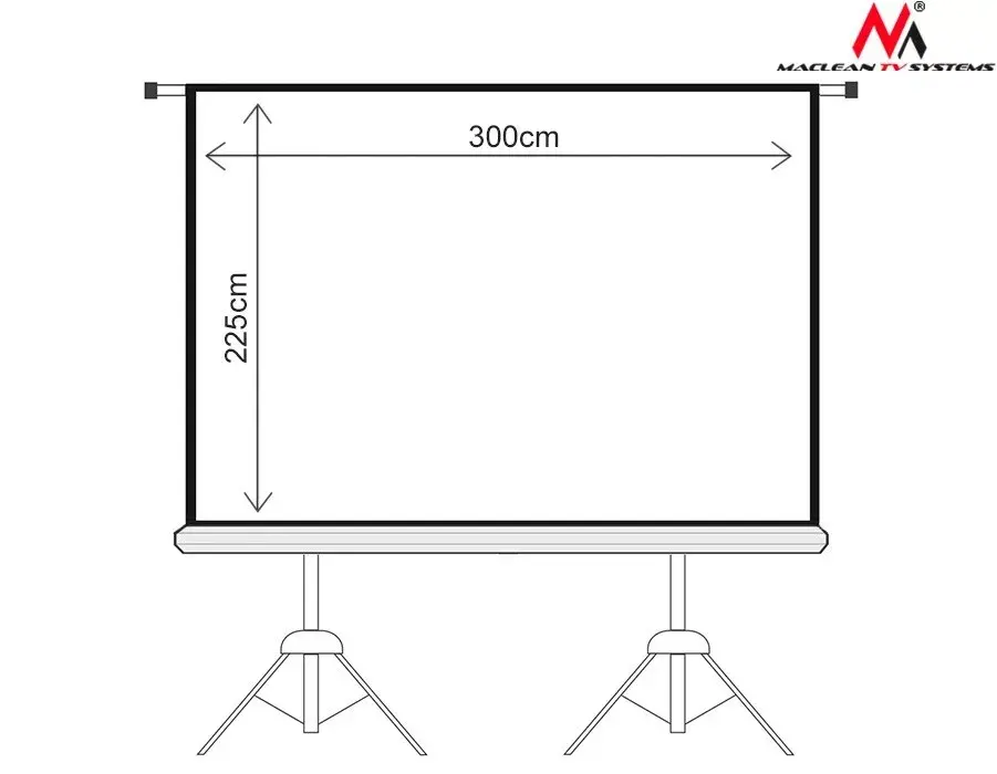 Projection screen MACLEAN MC-712 150" 4:3 Photo 4