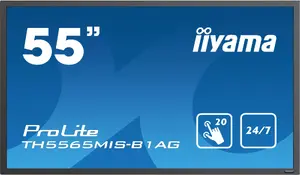 Digital signage flat panel IIYAMA ProLite TH5565MIS-B1AG — 55" (139.7 cm) LED IPS Full HD 400 cd/m² Touchscreen 24/7