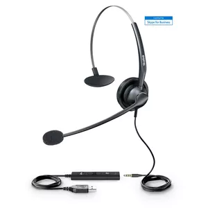 Yealink UH33 headphones/headset Wired Head-band Office/Call center Black