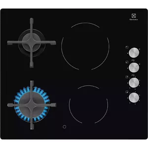 Electrolux EGE6172NOK hob Black Built-in 60 cm Combi 4 zone(s)