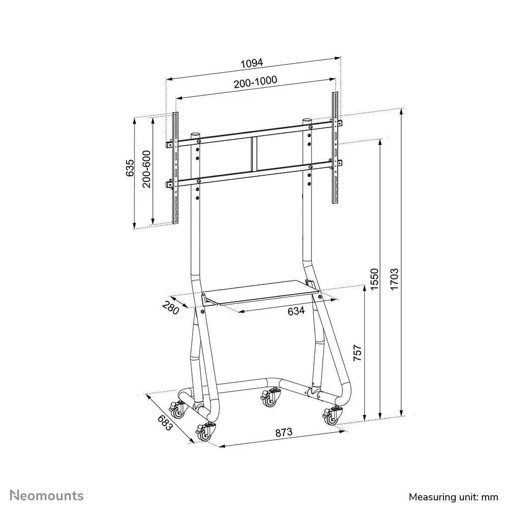 Напольная подставка Neomounts NS-M3800BLACK Photo 14