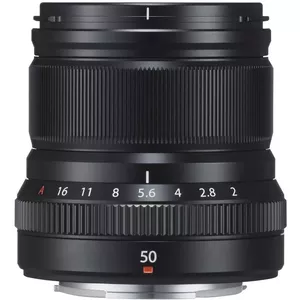 Fujifilm XF 50mm F2.0 R WR MILC/SLR Telefoto objektīvs Melns