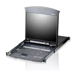 KVM-коммутатор ATEN KL1508AN-AXA-AG, 8-портовый для стоек, VGA, USB/PS/2, 19" LCD, 1U, 1600x1200