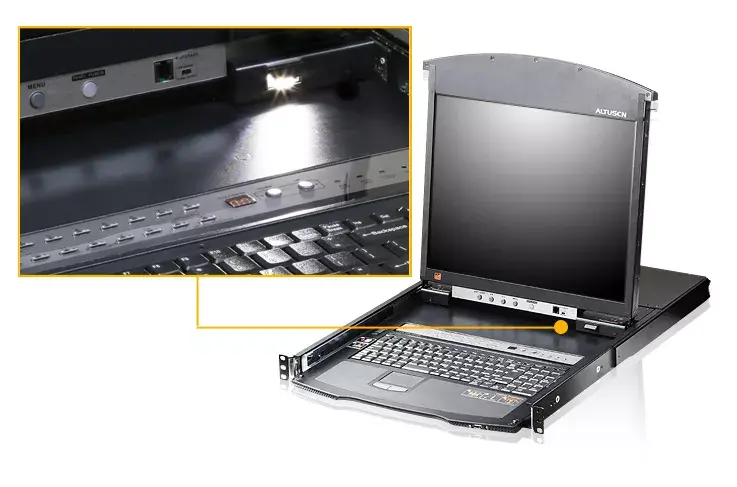 ATEN KL1508AIN-AXA-AG 8-портовый 19" KVM в стойку Photo 3