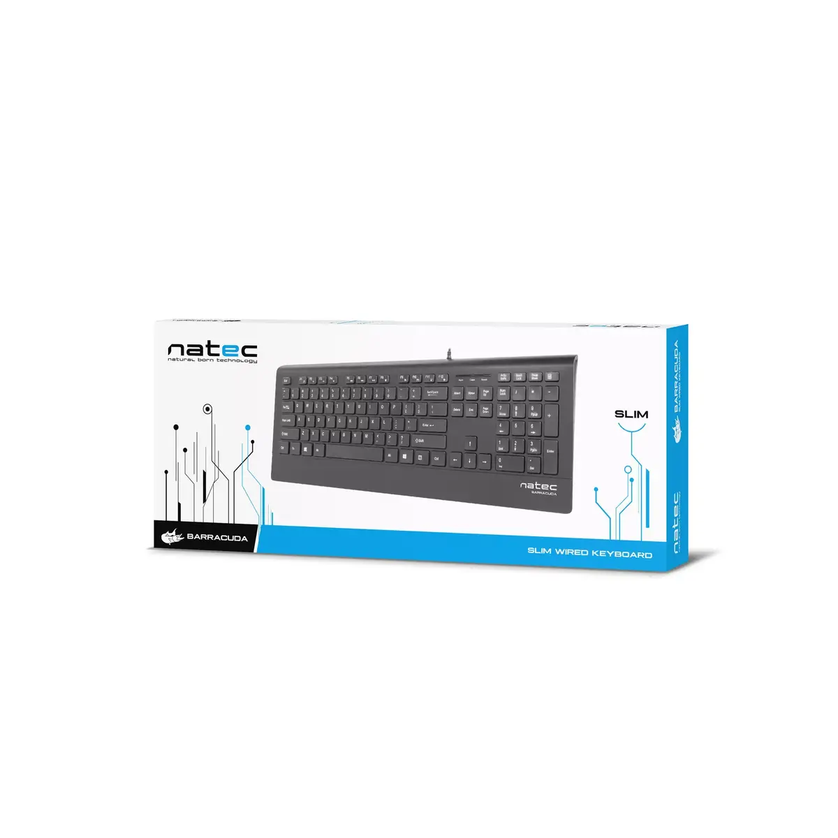 NATEC BARRACUDA NKL-0876 vadu USB pilna izmēra tastatūra Photo 6
