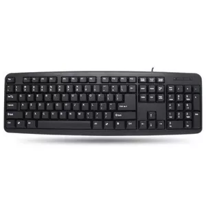 Keyboard TECHLY Full-size USB 104 keys US layout Black (IDATA 955-UBK-AM)