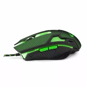 Wired gaming mouse ESPERANZA EGM207G Cobra — optical, 2400 DPI, 6 buttons, USB, black/green