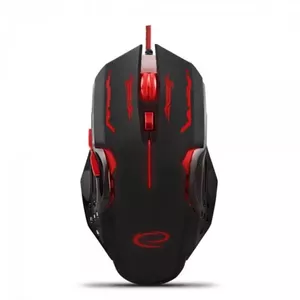 Игровая мышь ESPERANZA EGM403R — правая, оптическая 2400 DPI, USB Type-A, 6 кнопок, чёрно-красная