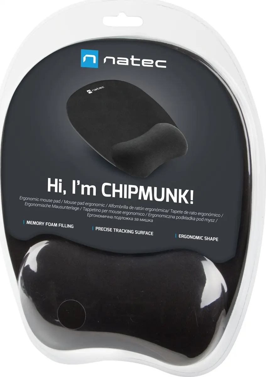 Mouse pad NATEC Chipmunk Black Photo 5