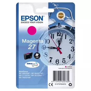 Cartridge Epson 27 3.6 ml Magenta for WorkForce WF-3620 WF-3640 WF-7110 WF-7210 WF-7610 WF-7620 WF-7710 WF-7715 WF-7720