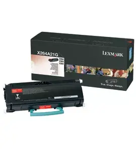 Oriģināls melnais tonera kasetne Lexmark X264A21G
