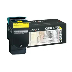 Картридж тонерный Lexmark C540H2YG оригинальный жёлтый для лазерных принтеров, ресурс 2000 стр., 1 шт.