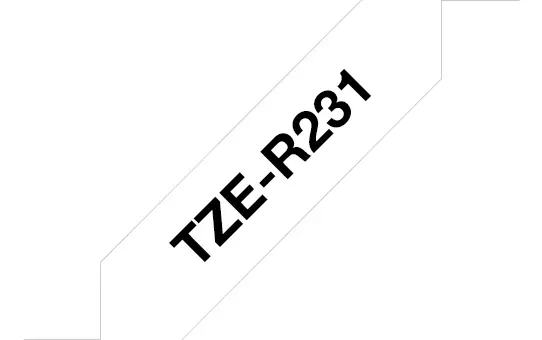 Marķēšanas lente Brother TZE-R231 Melns uz