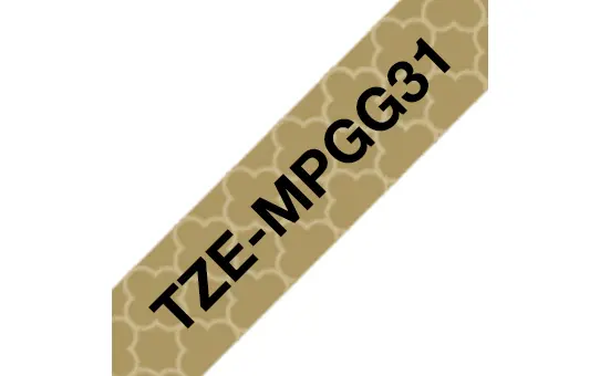 Uzlīmju lente Brother TZE-MPGG31 TZe melns