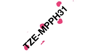 Brother TZE-MPPH31 Label-Making Tape Black on Pink 12 mm x 4 m Thermal Transfer