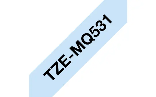 Etiķešu lente Brother TZEMQ531 TZe Melns