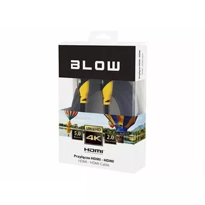 HDMI cable BLOW 5 m, HDMI to HDMI, 4K support, yellow