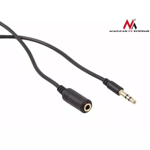 Audio cable MACLEAN MCTV-821 3.5mm jack to 3.5mm jack, 5 m, black