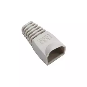 Protective cable boot INTELLINET 504362 for RJ-45, grey, clip protection and strain relief