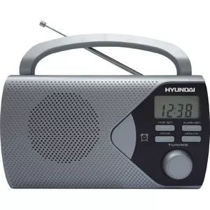 Portable radio HYUNDAI PR 200S — Analog AM/FM, LCD display, AC/Battery (C), Grey