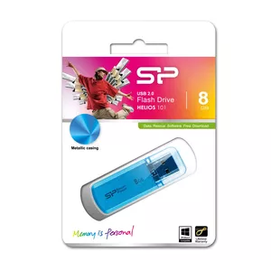 Silicon Power 8GB Helios 101 USB flash drive USB Type-A 2.0 Blue