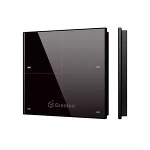 Skārienpaneļa Grenton TPA-204-T-01 — 4 skārienlauki, melns stikla priekšējais panelis