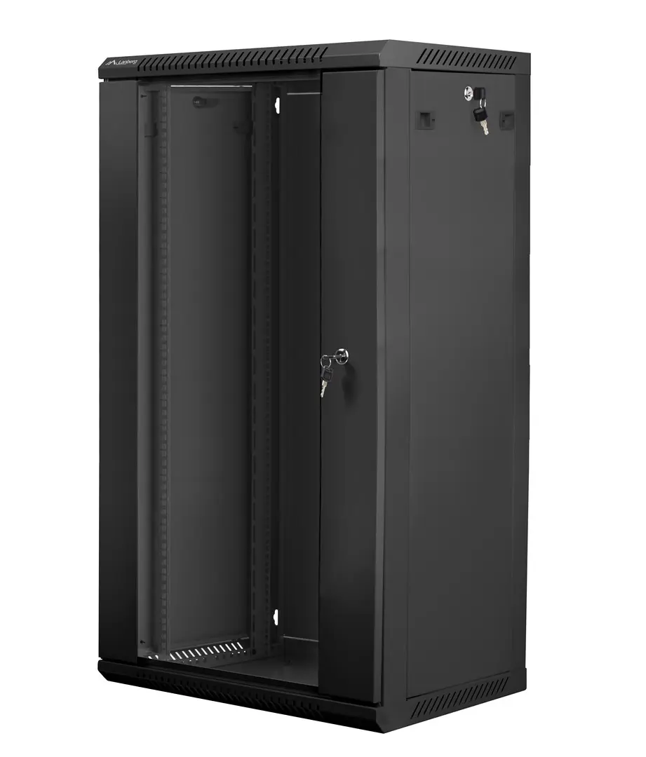 Sienas skapītis LANBERG WF01-6422-10B, 22U, 19"