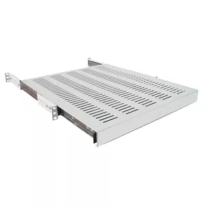 LogiLink SF1S15G 19-inch Pull-out Shelf, 1U, 35 kg, Grey