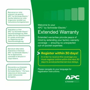 Расширение гарантии/поддержки APC WEXTWAR1YR-SP-03