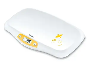 Baby scale Beurer BY 80 — digital infant scale, 560×330×54 mm, 1.7 kg, 5 g accuracy, white