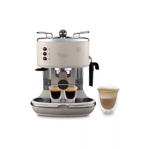 Кофеварка эспрессо De’Longhi Icona Vintage ECOV 311.BG — 1,4 л бак, 15 бар, полуавтомат на 2 чашки, бежевый