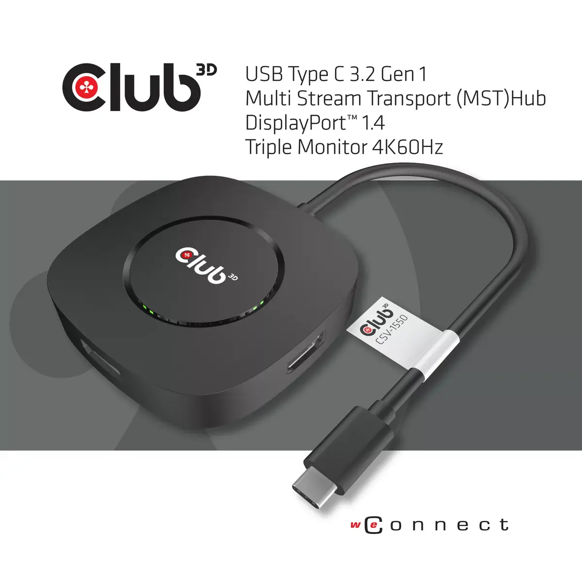 USB Type C 3.2 Gen 1 MST centrmezgls CLUB3D CSV-1550 Photo 4