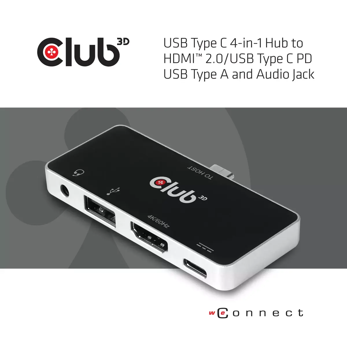USB Type C Hubs CLUB3D 4-in-1 Photo 4