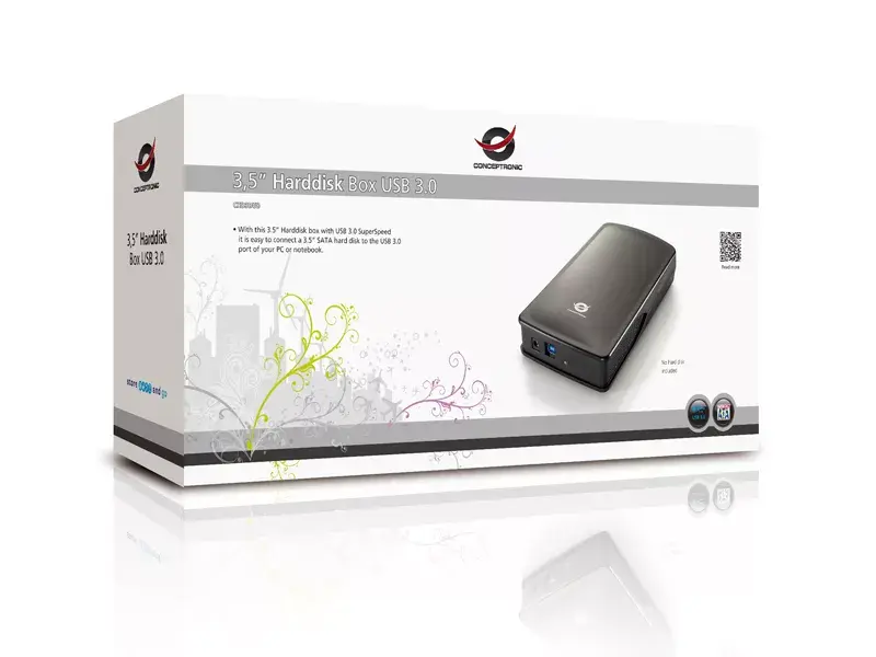 HDD korpuss Conceptronic 3.5" Hard Disk Box USB 3.0 Photo 4