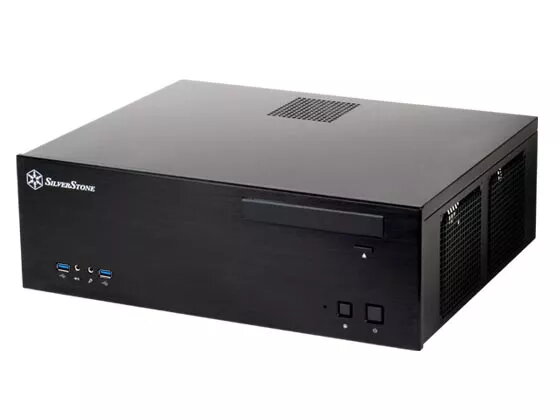 Datora korpuss Silverstone SST-GD04B HTPC Melns
