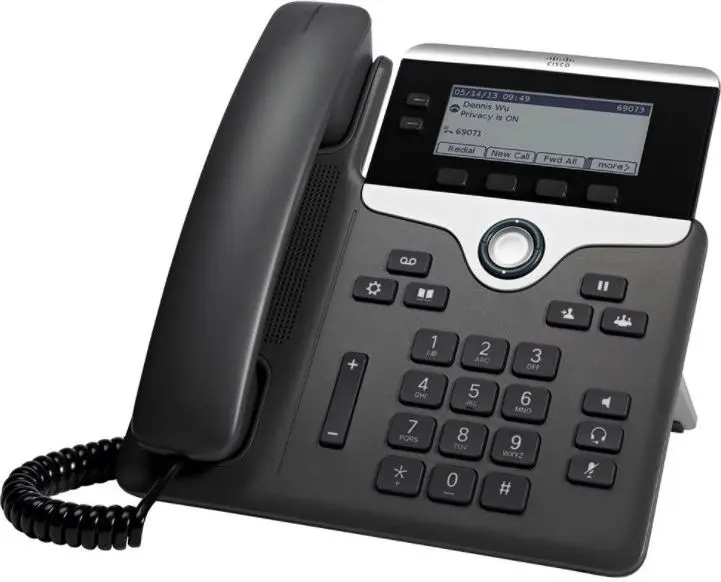 IP telefons Cisco 7821 melns sudrabs