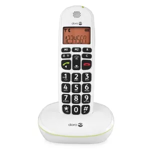 Doro PhoneEasy 100w DECT telefons Zvanītāja ID Balts