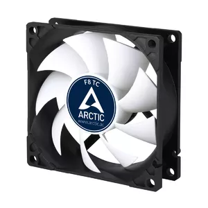 ARCTIC F8 TC Datora korpusam Ventilators 8 cm Melns, Balts