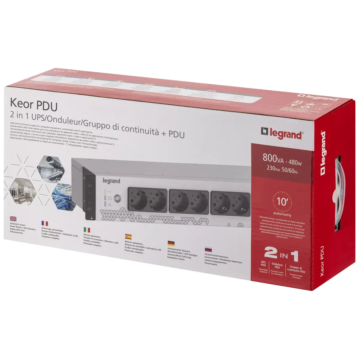 Nepārtraukta barošanas avots UPS Legrand Keor PDU 800VA Photo 5