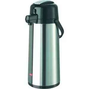 Apsildāms termos MELITTA 16718 2,2 l sudraba‑melnā – izolēts dzērienu karafejs