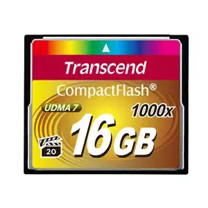 Flash memory Transcend 16GB CompactFlash 1000x TS16GCF1000