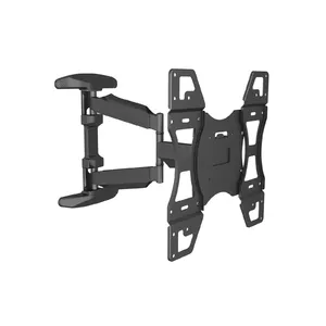 Full Motion TV Mount MULTIBRACKETS M VESA Flexarm Single — supports 32–50", up to 30 kg, VESA 100x100–400x400, extension 4.3–49 cm, tilt -5° to 15° (black)