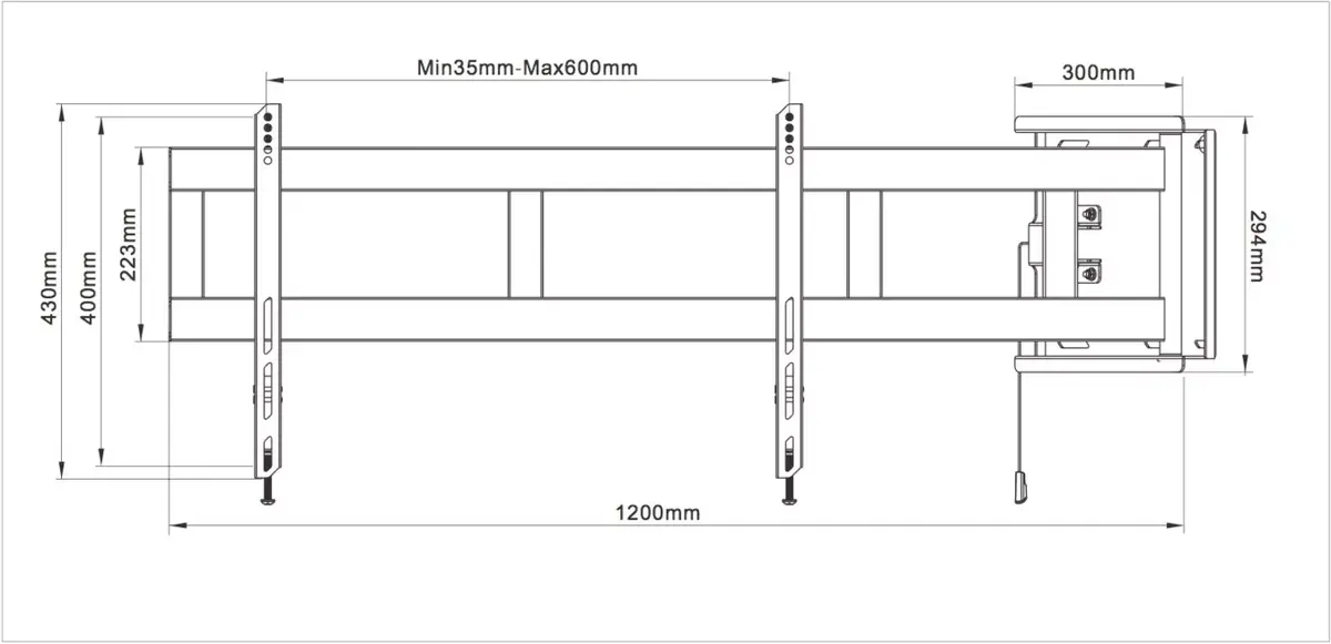 Multibrackets M Universālais svārsta statīvs 180 grādi Photo 9