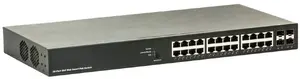 Коммутатор Barox RY-GSP22-26/370 24 порта 24x10/100/1000TX PoE, 4x100/1000 SFP, вес 3.479 кг