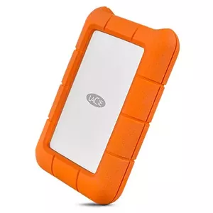 LaCie Rugged USB-C external hard drive 2 TB Orange, Silver