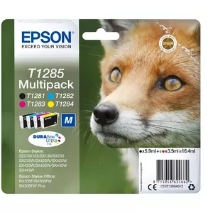 Картридж Epson T1285 Mpack Черный Голубой Пурпурный Желтый