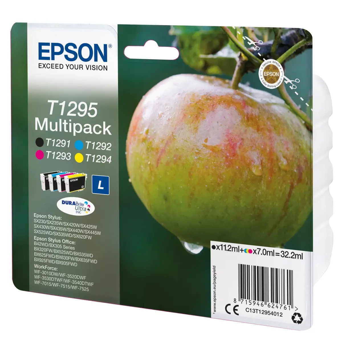 Картридж Epson Multipack T1295 Черный Голубой Пурпурный Желтый Photo 2