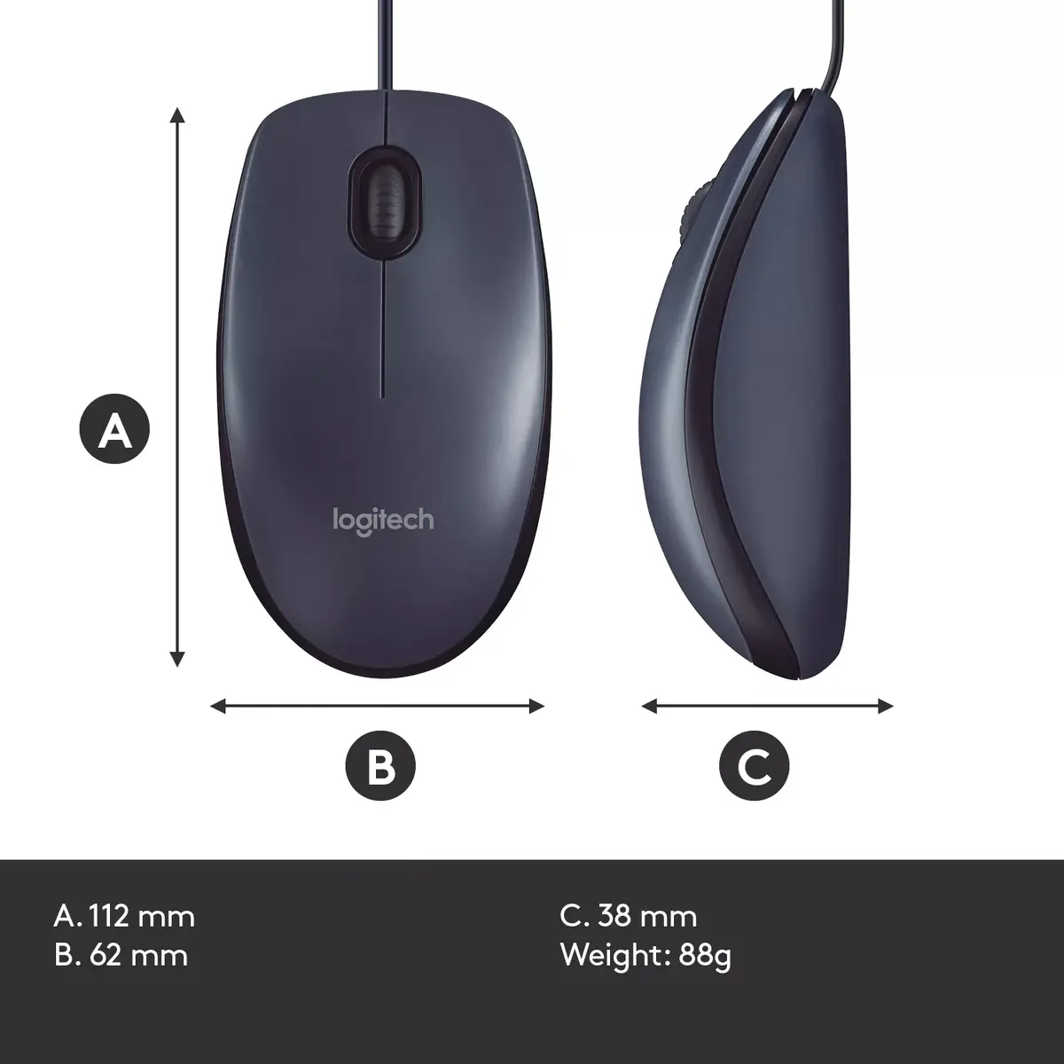 Pele Logitech M100 Photo 15