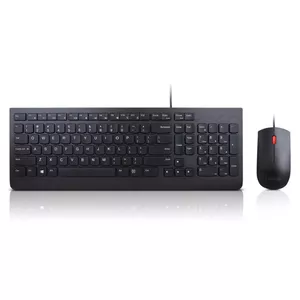 Lenovo 4X30L79883 tastatūra Pele iekļauta USB QWERTY Amerikāņu angļu valoda Melns